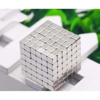 Nam châm Buckyballs 3mm Hình vuông 216 viênBạc