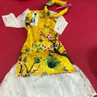 Áo Dài Gấm Bé Gái