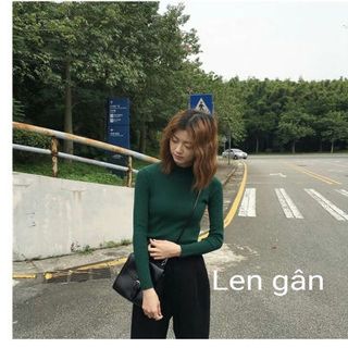 áo len gân v