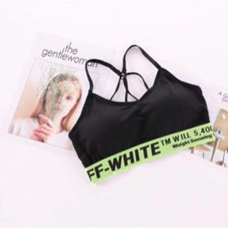 Áo bra chữ OFF WHITE