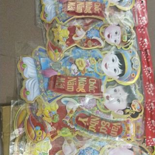 tranh dán kim đồng ngọc nữ