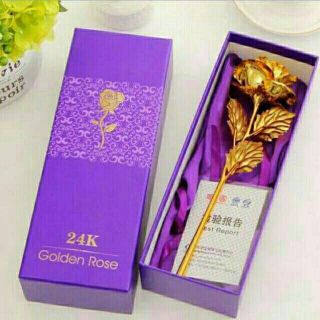 hoa hồng 3d mạ vàng 24k