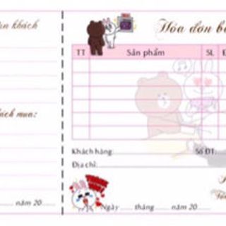 hoá đơn bán Hàng mẫu mới