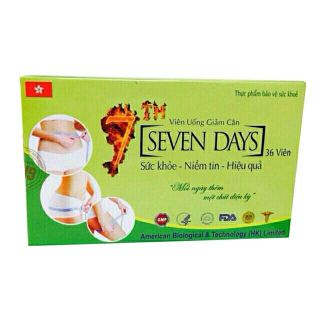 Viên uống giảm cân Seven Day từ thảo dược thiên nhiên giảm cân hiệu quả giá sỉ