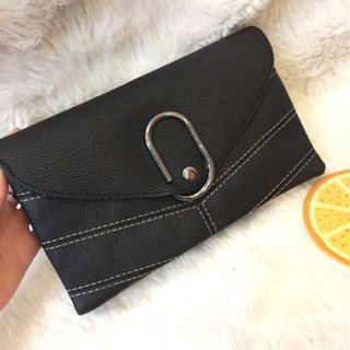 Ví cầm tay Clutch khoá kẹp ghim trần chỉ