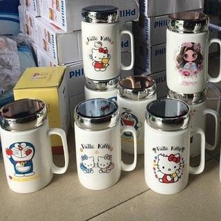 ca sứ nắp giữ nhiệt