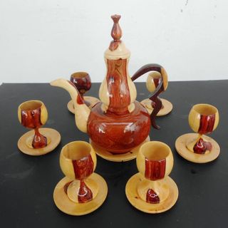 BÌNH TRÀ GỖ MINI