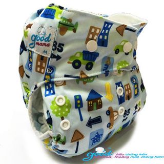 Bỉm vải goodmama siêu chống tràn ban đêm size M