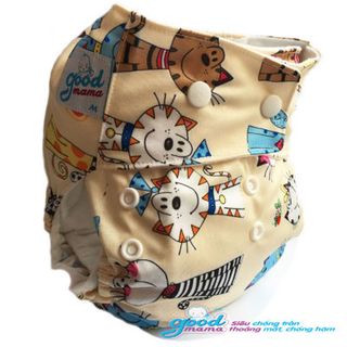 Bỉm vải goodmama siêu chống tràn ban đêm size M
