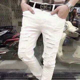 Quần Jean trắng các kiểu