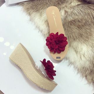 dép xuồng hoa cao câp