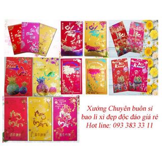 xưởng sỉ bao lì xì truyền thống 3D