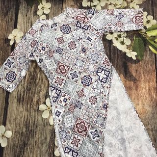 Áo dài cách tân Cô 3 Sài gòn Gấm 3D