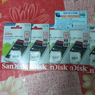 thẻ nhớ sandisk 32gb micro sd