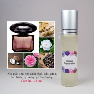 dạng lăn Tinh dầu nước hoa pháp versace crystalnoir 10ml