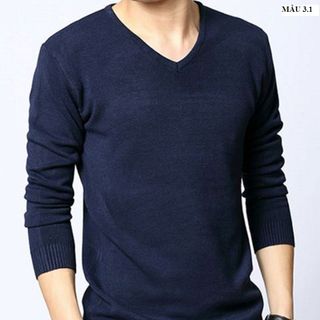 ÁO LEN NAM CỔ TIM LEN DỆT VN