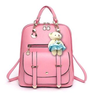 balo đính phụ kiện gấu sz 28