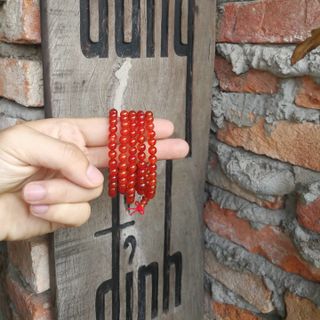 Vòng tay đá mã não đỏ