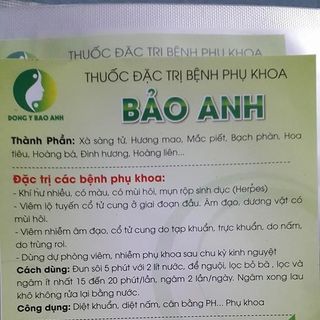 Thuốc điều trị bệnh phụ khoa nam khoa Bảo Anh