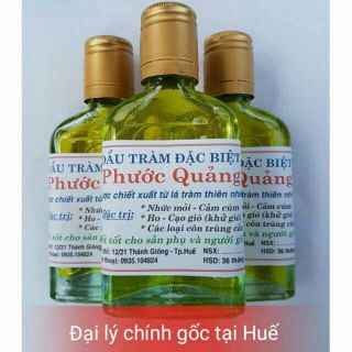 Dầu tràm Huế - Tuệ An màu vàng xanh