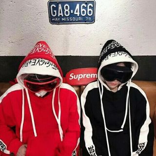 Áo hoodie phối hai mũ cực cá tính