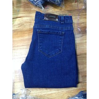 Quần jean nữ trơn màu xanh vi sinh st2
