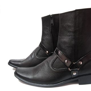 Giày boot nam da bò thật MS B96