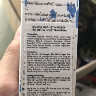 sửa rửa mặt ngọc trai hạt massa erina
