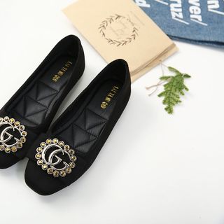 Giày búp bê đính cườm GGmã 26911
