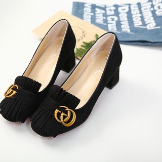 Giày cao gót đế vuông GG 5 phân mã F999-1A