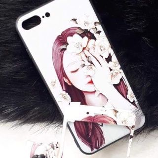 Ốp Lưng Kèm Cường Lực Có Nhẫn Hình Siêu Dễ Thương
