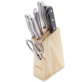 Bộ dao kéo 8 món tay cầm inox