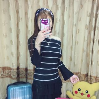 Áo len quảng châu tay loe
