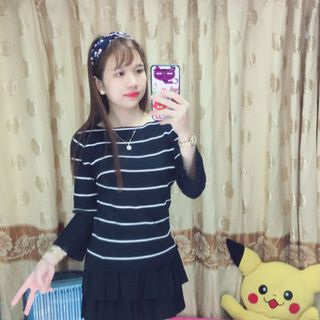 Áo len quảng châu tay loe
