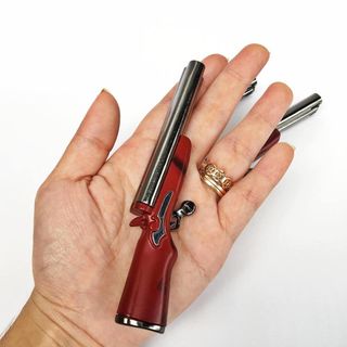 BẬT LỬA SÚNG 2 NÒNG MINI SIZE 12CM LỬA 2 NÒNG