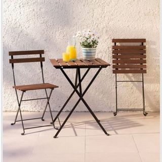 Bộ Bàn Ghế Ban Công Hành Lang Gỗ Tự Nhiên Bộ 1 bàn 2 ghế