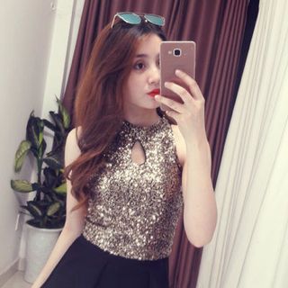 áo kim sa long lanh