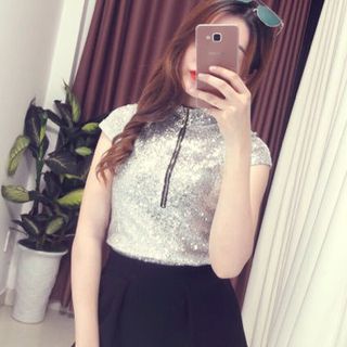 Áo kim sa lung linh chơi tết