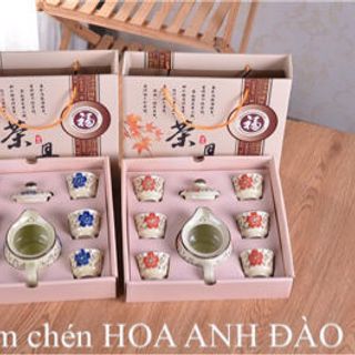 BỘ ẤM CHÉN HOA ANH ĐÀO XUẤT NHẬT