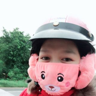 KHẨU TRANG HÌNH THÚ CÓ CHỤP TAI