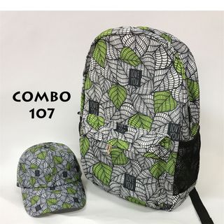 Combo Ba Lô và Nón họa tiết