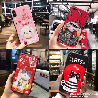 Ốp lưng thần tài mèo siêu dễ thương