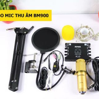 Mic Thu Âm Combo BM900 XoX K10 full phụ kiện giá sỉ