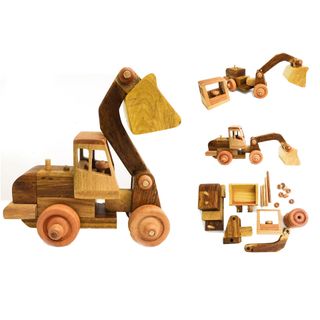 ĐỒ CHƠI GỖ - XE XÚC LẬT CTXL01