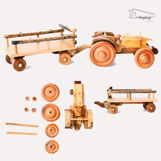 ĐỒ CHƠI GỖ - XE NÔNG NGHIỆP LẮP RÁP CTNN01