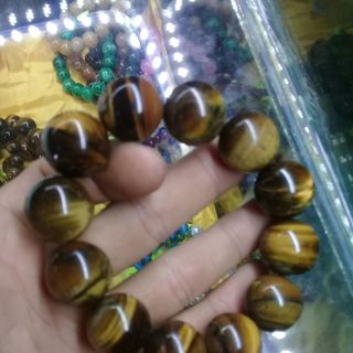Vòng Đá Hổ Phách Vàng