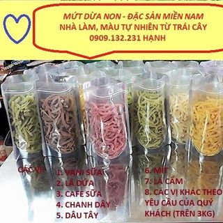 Mứt dừa dẻo - nhà làm
