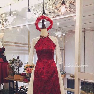 Sét bộ Váy áo dài cách tân