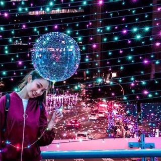 Bóng bay phát sáng có đèn nháy Galaxy led
