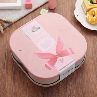 Khay đựng bánh kẹo lúa mạch hộp vuông sang trọng